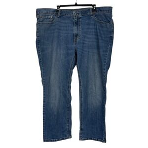 Levis 541 Athletic Fit Taper 46x29‎ Cotton Stretch Medium Wash Denim Blue Jeans
